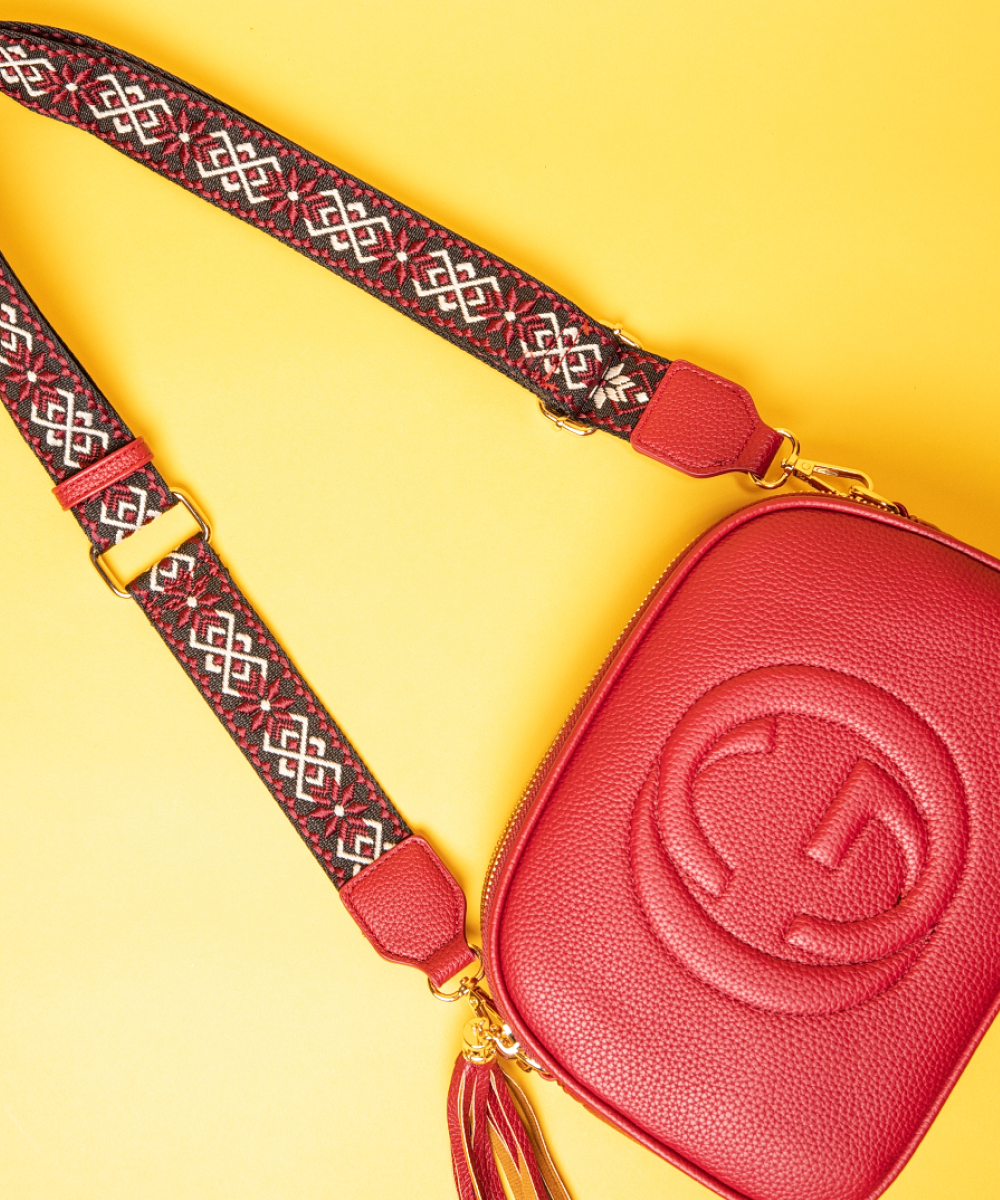 Crimson Glam Cam Bag