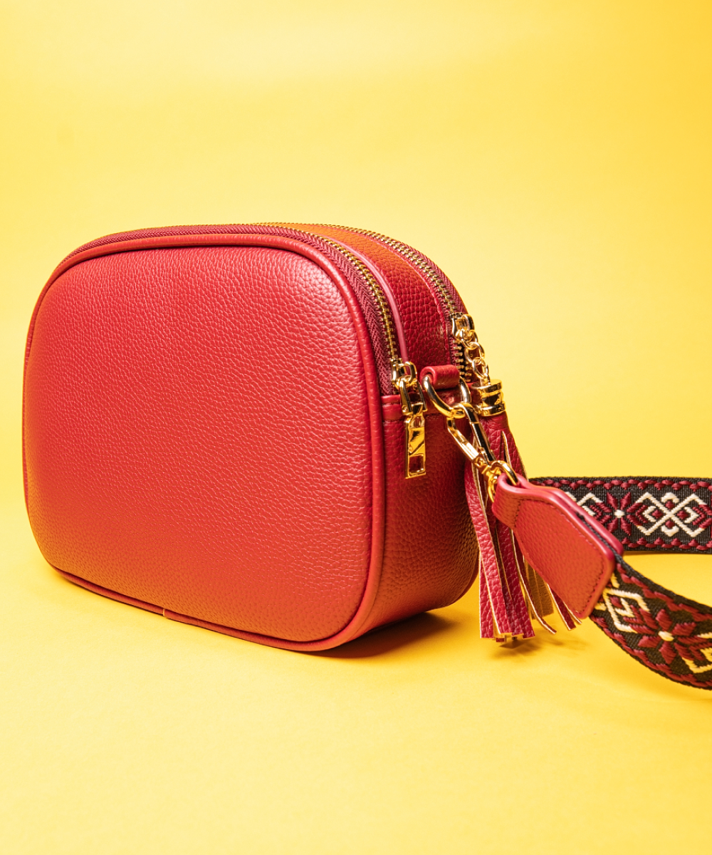 Crimson Glam Cam Bag