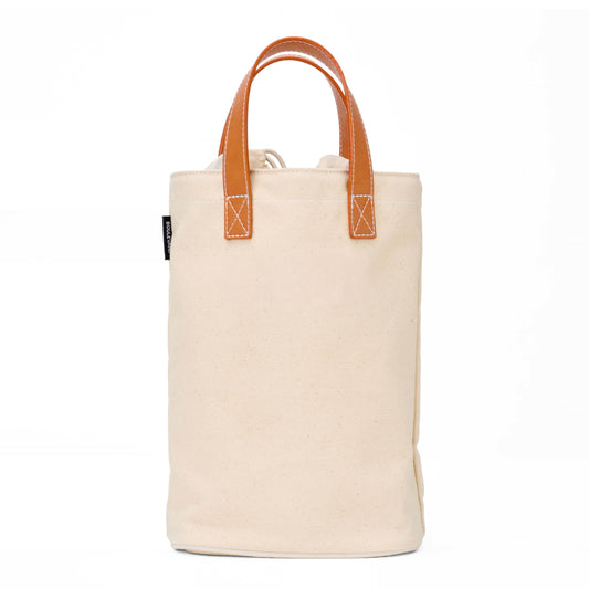 "Tuscany" Natural Double Wine Tote (Personalizable)