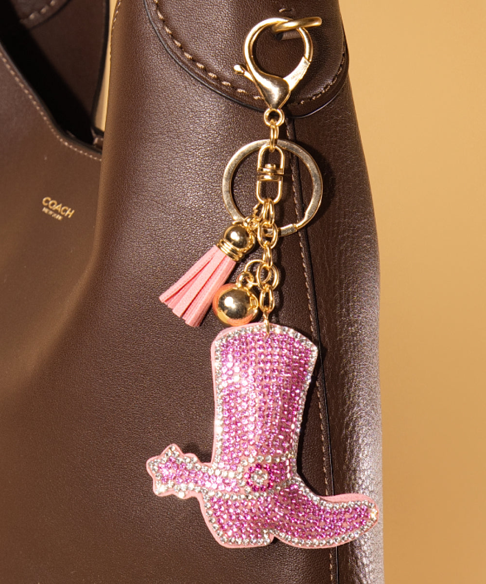 Pink Cowboy Boot & Spur Charm