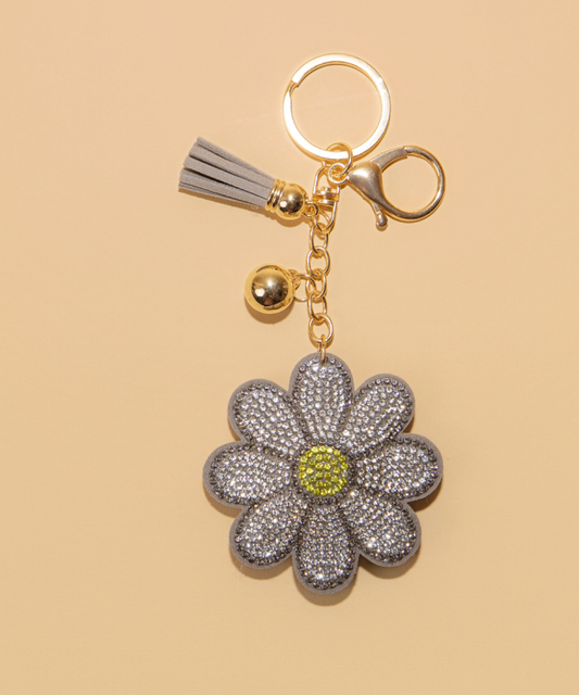 Silver & Yellow Daisy Charm