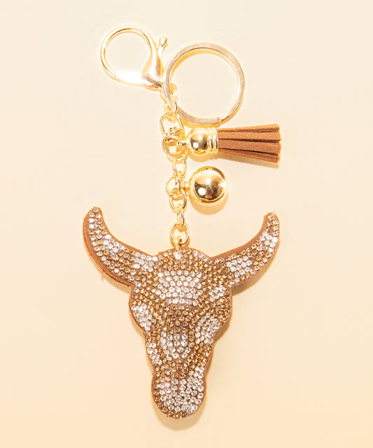 Rhinestone Rider Longhorn Charm
