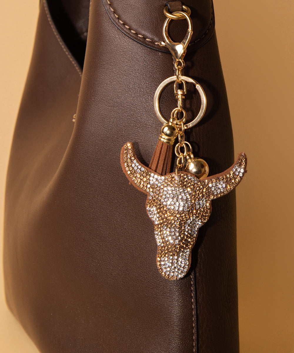 Rhinestone Rider Longhorn Charm