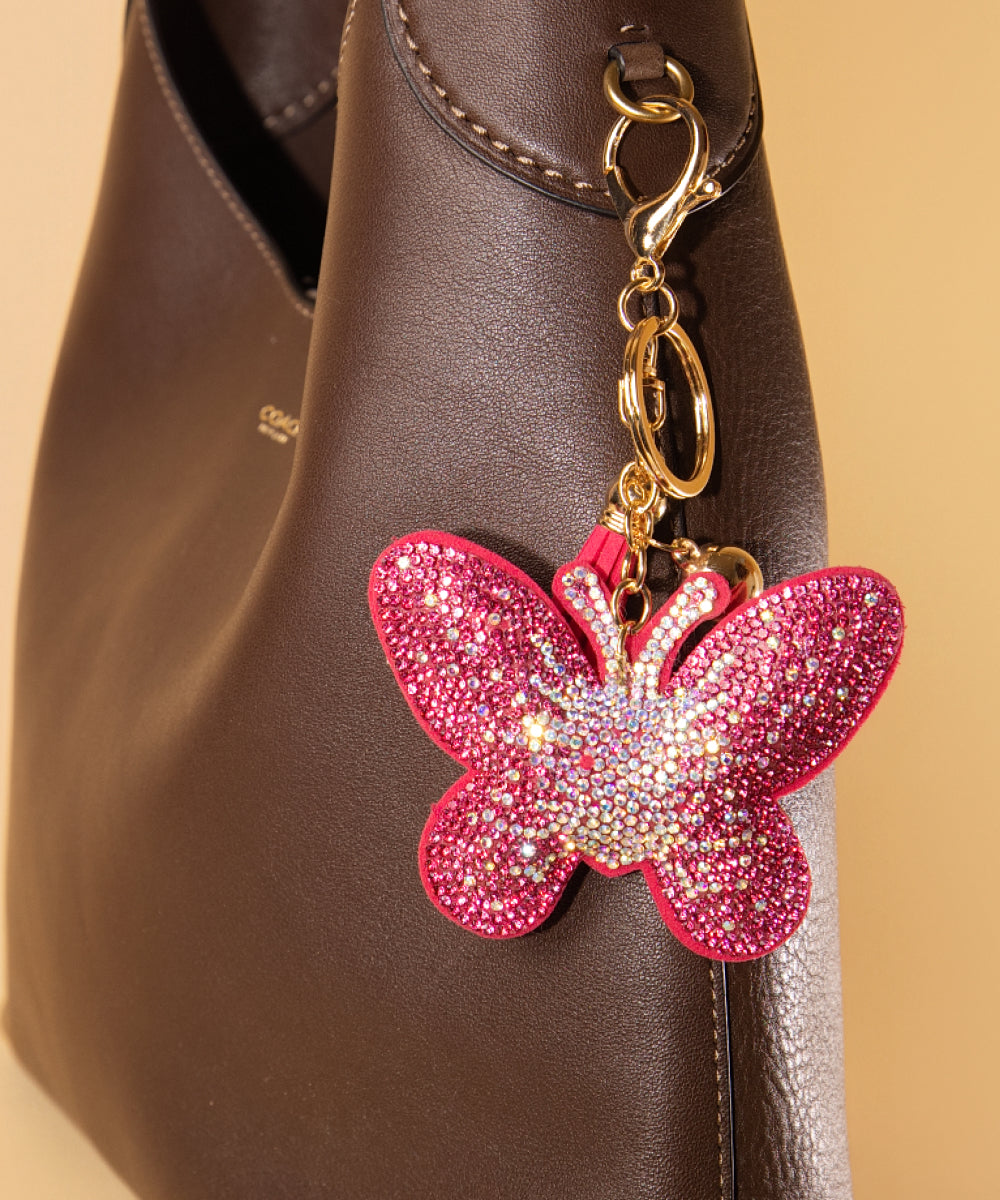 Pink Power Butterfly Charm