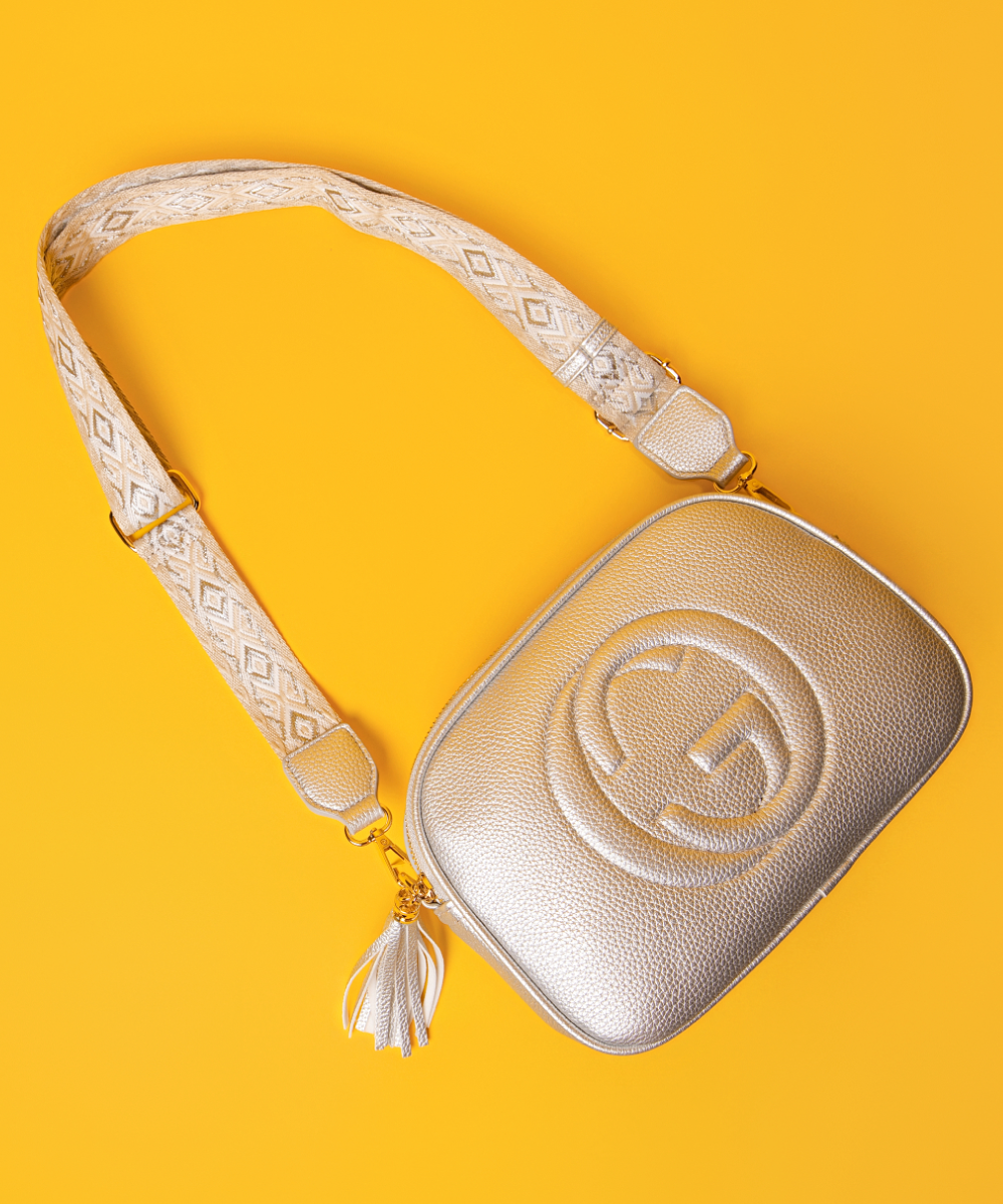 Silver Glam Cam Bag