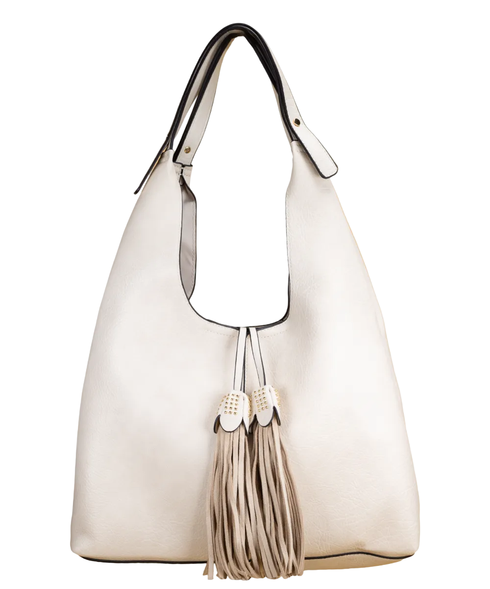 Malibu-Style Hobo Bag in Winter Frost