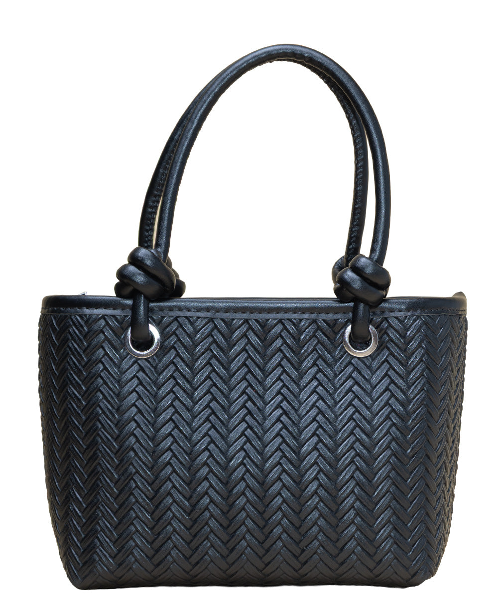 Basket Weave Mini Tote