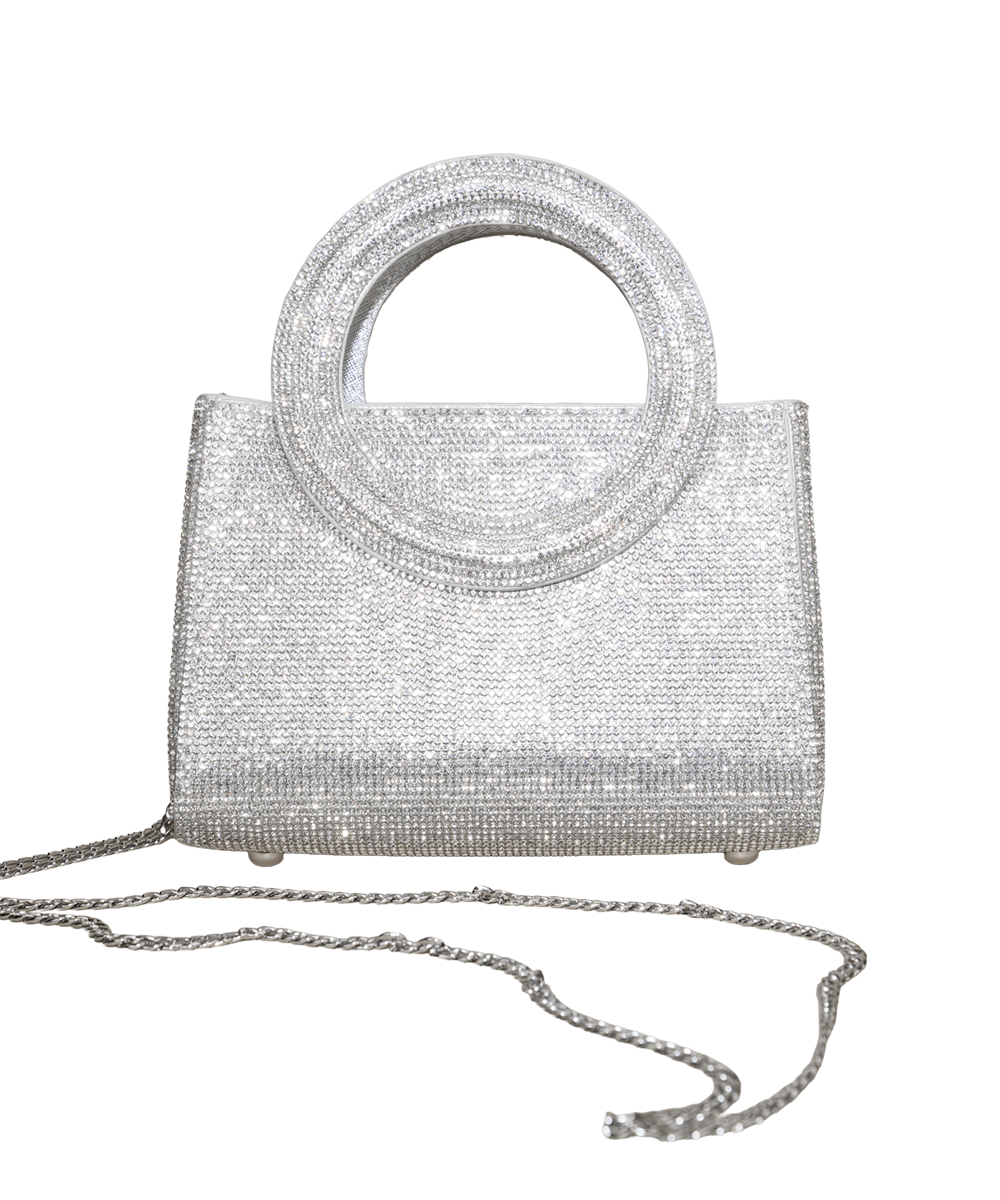 The Darlin Garland Clutch in Silver
