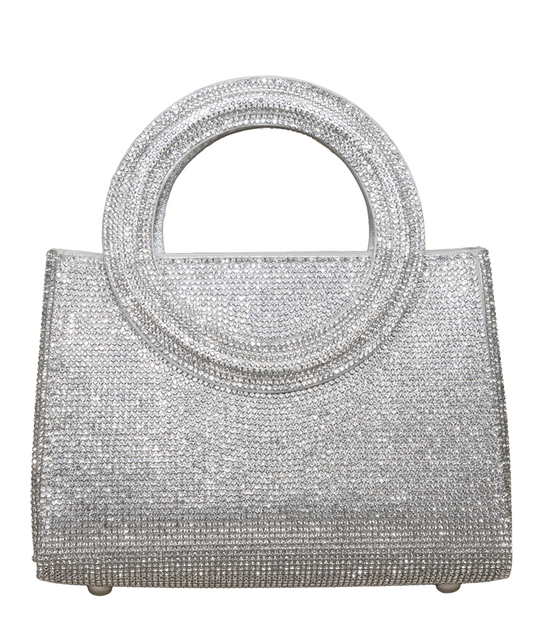The Darlin Garland Clutch in Silver