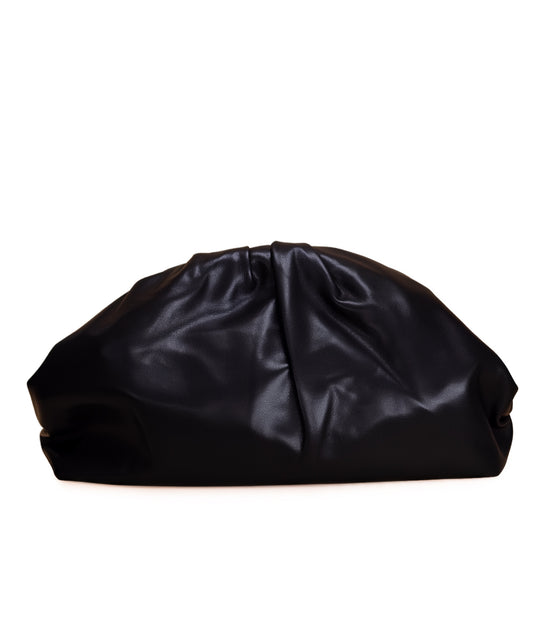 Siena Cloud Clutch – Soft Vegan Leather Pouch with Gold Chain