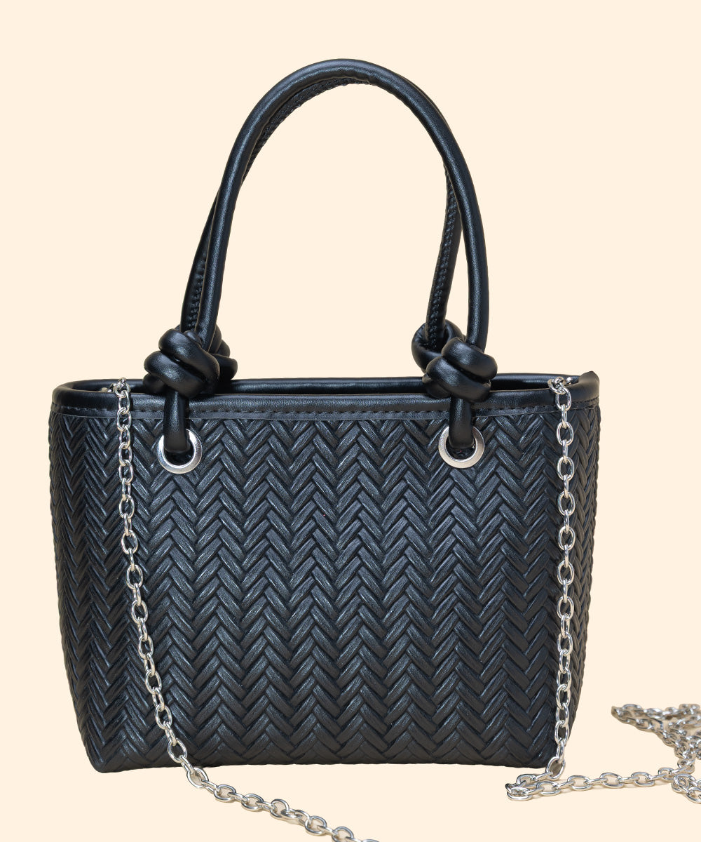 Basket Weave Mini Tote