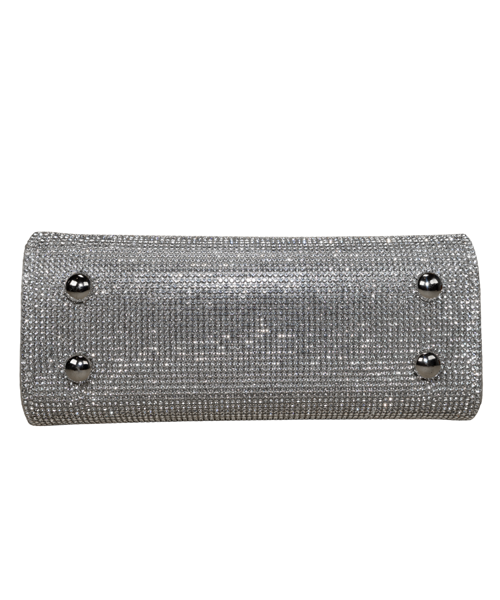 The Darlin Garland Clutch in Silver