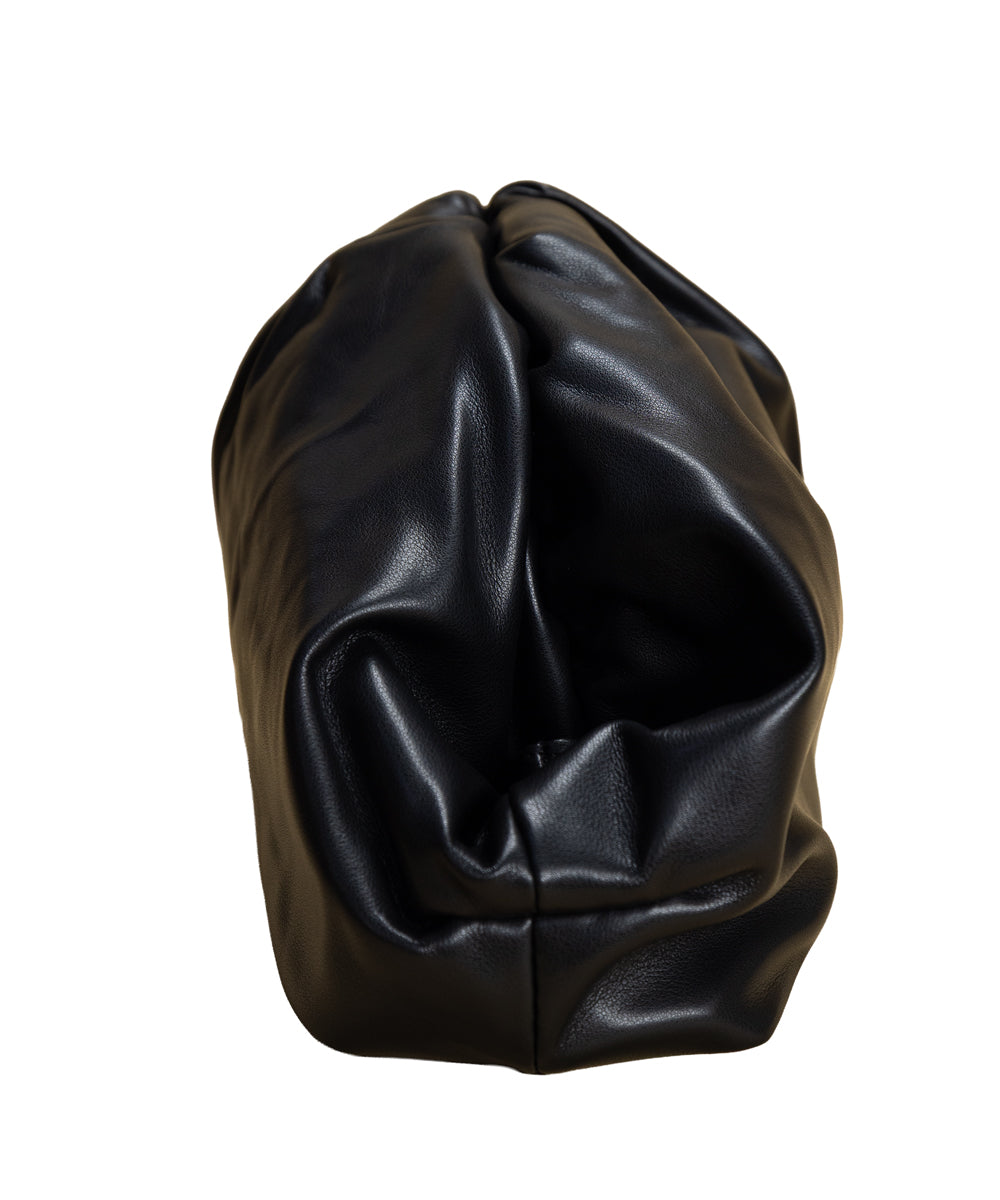 Siena Cloud Clutch – Soft Vegan Leather Pouch with Gold Chain