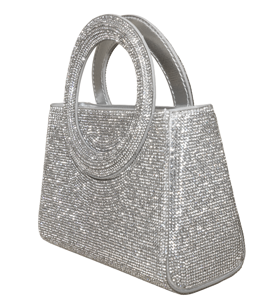 The Darlin Garland Clutch in Silver
