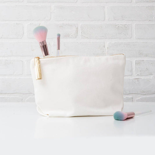 Large Canvas Makeup Bag